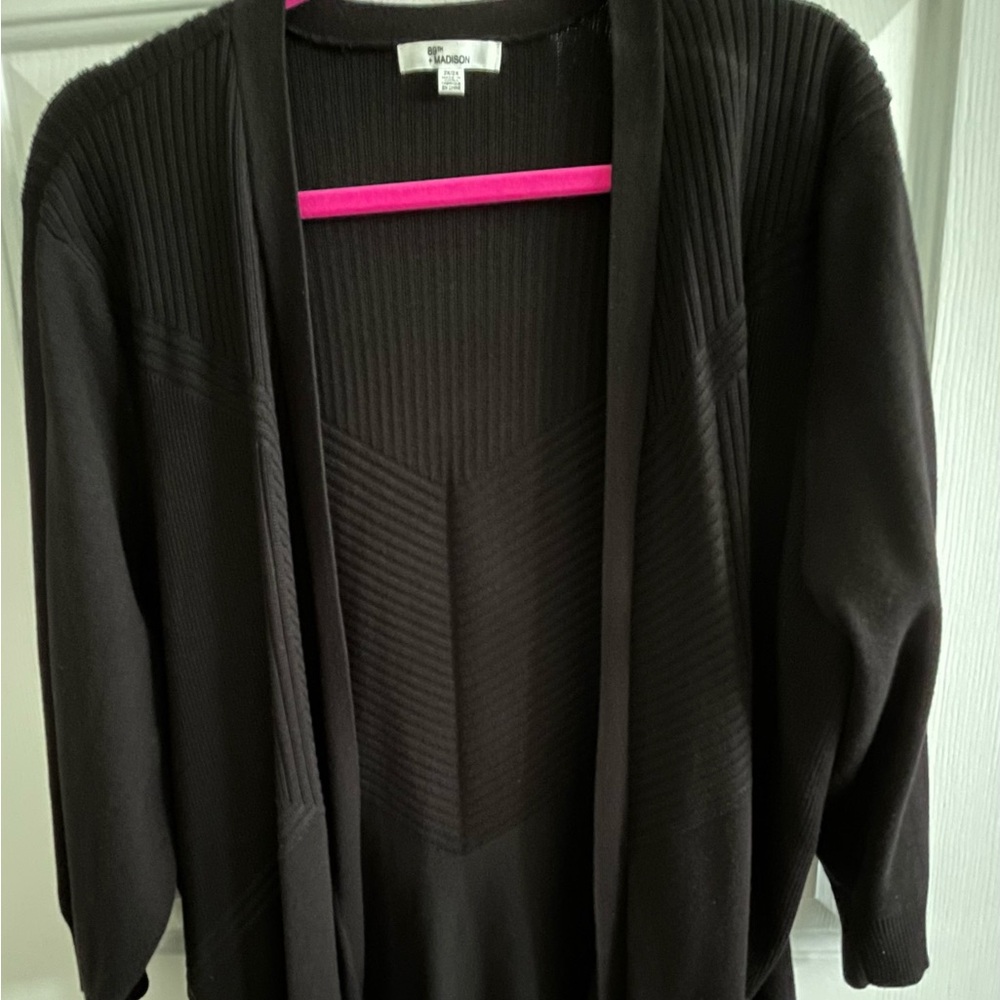 89th & Madison Black Cardigan Sweater